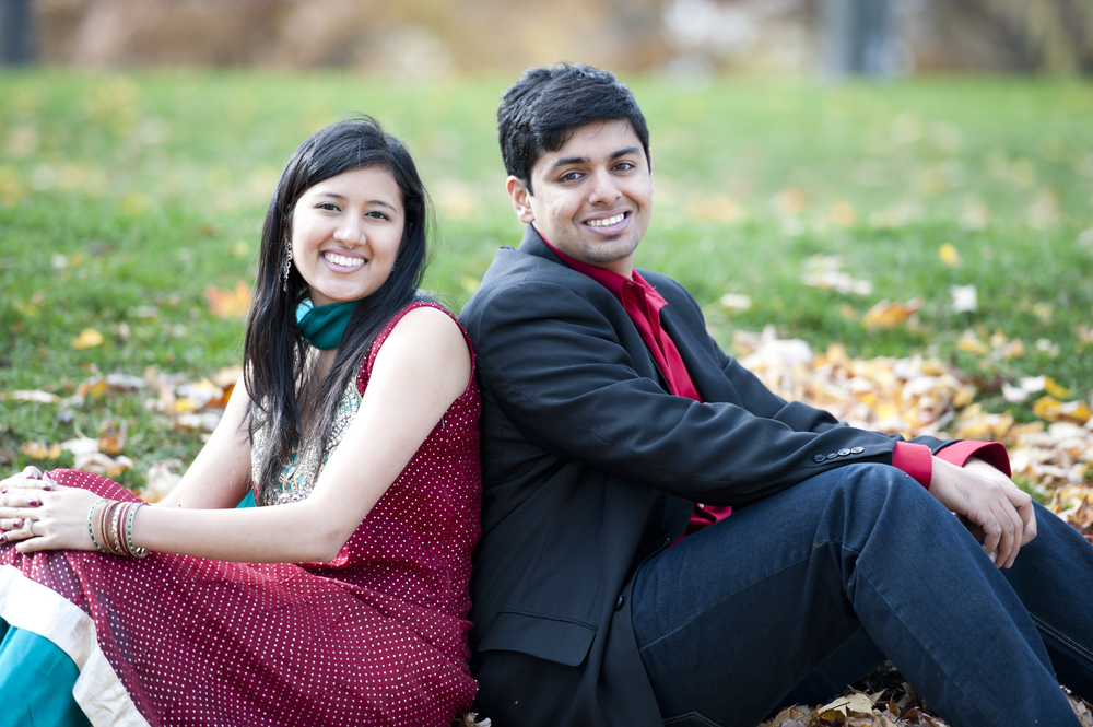 Частное селфи молодой супружеской пары из Индии
