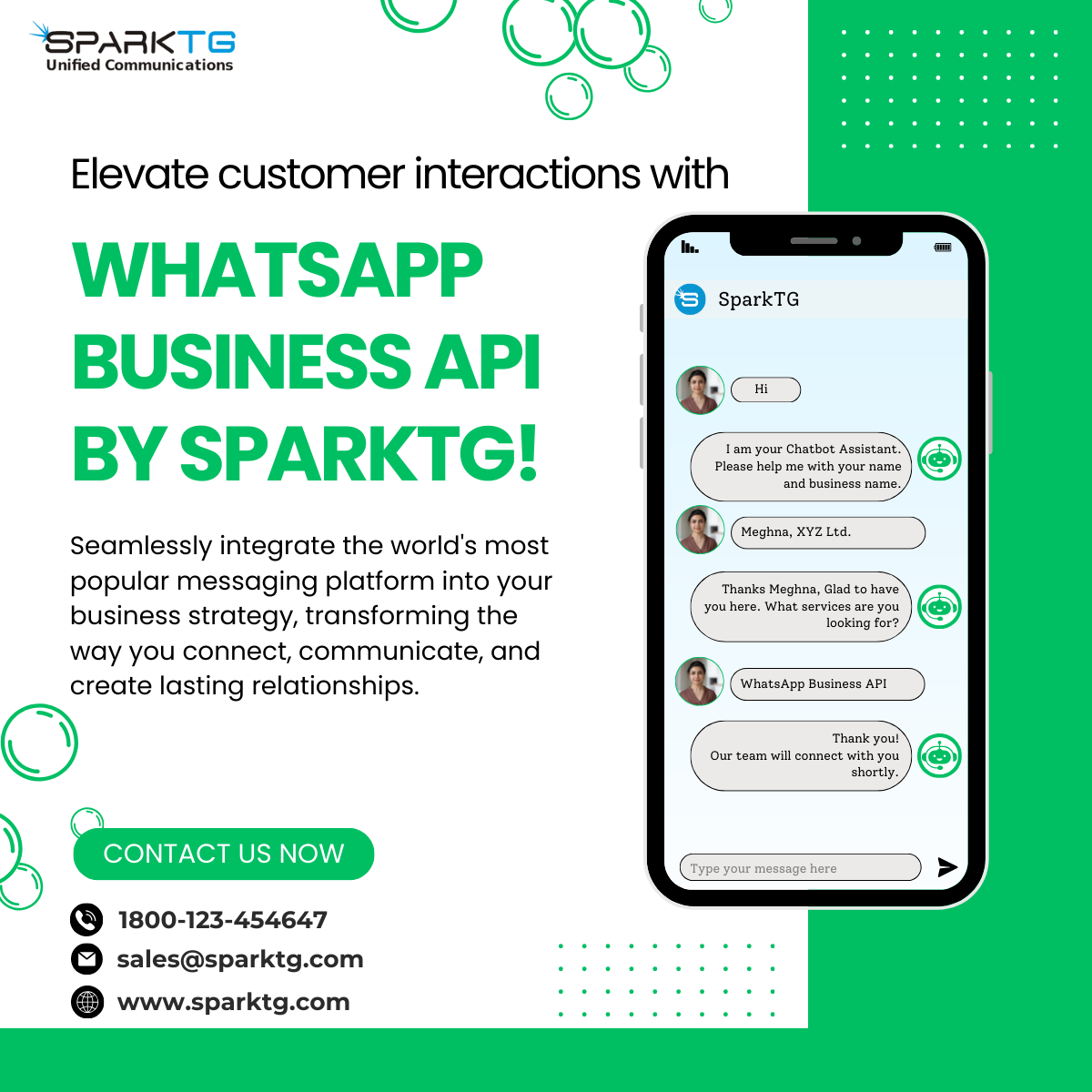 Unlocking WhatsApp’s Power: How Business Bots Drive Sales and Engagement By SparkTG 